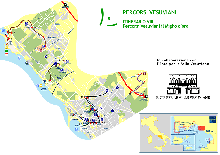 vesuvio e percorsi vesuviani